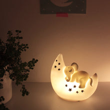 Personalised Elephant And Moon LED Night Light