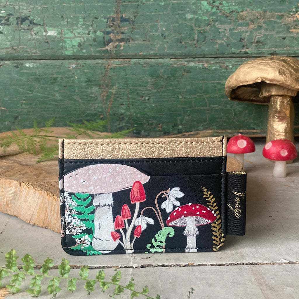 Niapessel Metal Business Card Holder – Colorful Wildflowers & Frogs Print, Slim Pocket Case (3.7"x2.2") - View #8