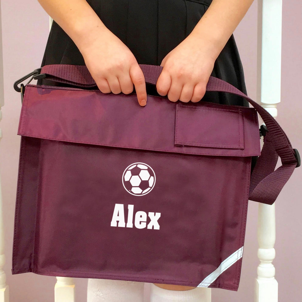 Personalised book clearance bag with strap