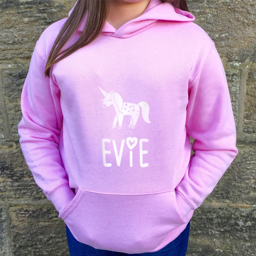 Personalised on sale unicorn hoodie