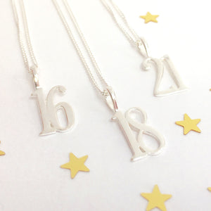Sterling Silver Necklace For 16th, 18th And 21st