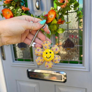 Funky Flower Keyring