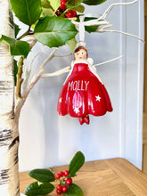 Personalised Ceramic Christmas Fairy Bell Decoration