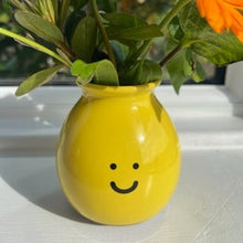 Happy Face Ceramic Vase