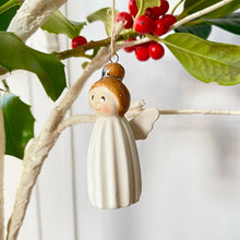 Ceramic Little White Angel Christmas Decoration