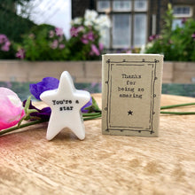 Matchbox Porcelain Star