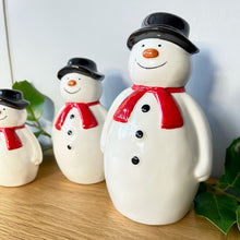 Christmas Ceramic Snowman Family
