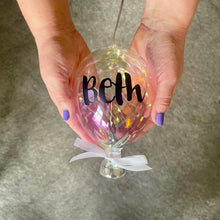 Light Up Personalised Glass Balloon
