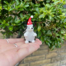 Hand Blown Glass Christmas Hedgehog