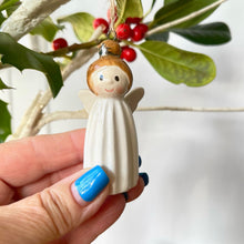Ceramic Little White Angel Christmas Decoration