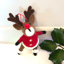 Felt Hanging Reindeer Decoration