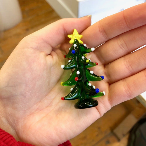 Hand Blown Glass Christmas Tree