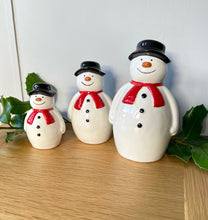 Christmas Ceramic Snowman Family
