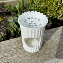 Wax Melt Porcelain Burner You Make My Heart Melt