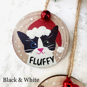 Christmas Cat Personalised Decoration