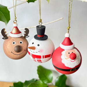 Christmas Wooden Character Decorations