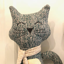 Cat With Pom Pom Scarf Door Stop