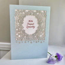 Delicate Cut Card With Deepest Sympathy