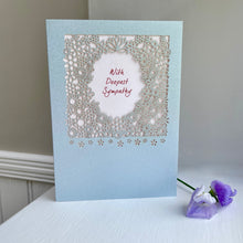 Delicate Cut Card With Deepest Sympathy