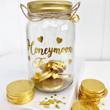 Honey Moon Fund Money Box With Coins