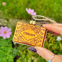 Christmas Glass Cream Biscuit Bauble