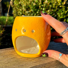 Orange Ceramic Oil Burner With Wax Melts