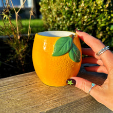 Orange Ceramic Oil Burner With Wax Melts