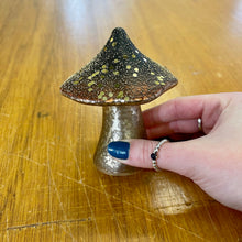 Golden Glass Mushroom Ornament