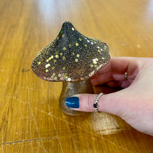 Golden Glass Mushroom Ornament
