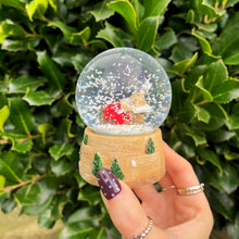 Christmas Snowglobe With Sleeping Mouse