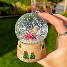 Christmas Snowglobe With Sleeping Mouse