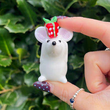 Hand Blown Glass Little Mouse With Gift