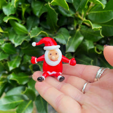 Hand Blown Christmas Tiny Glass Santa