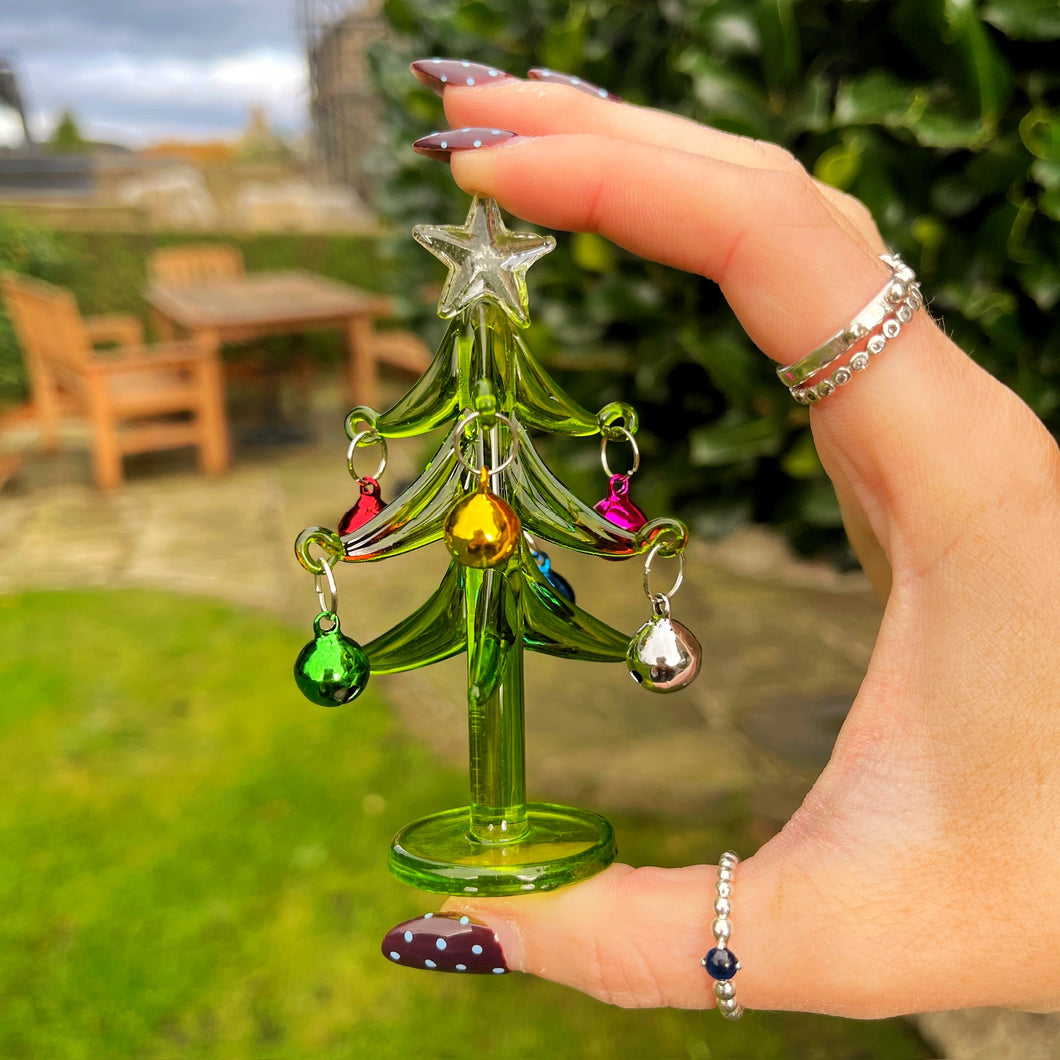 Handmade Glass Tree With Baubles