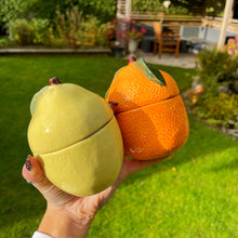 Candle In Lemon Shaped Pot With Lid