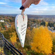 Christmas First Home Ceramic Hanging Heart