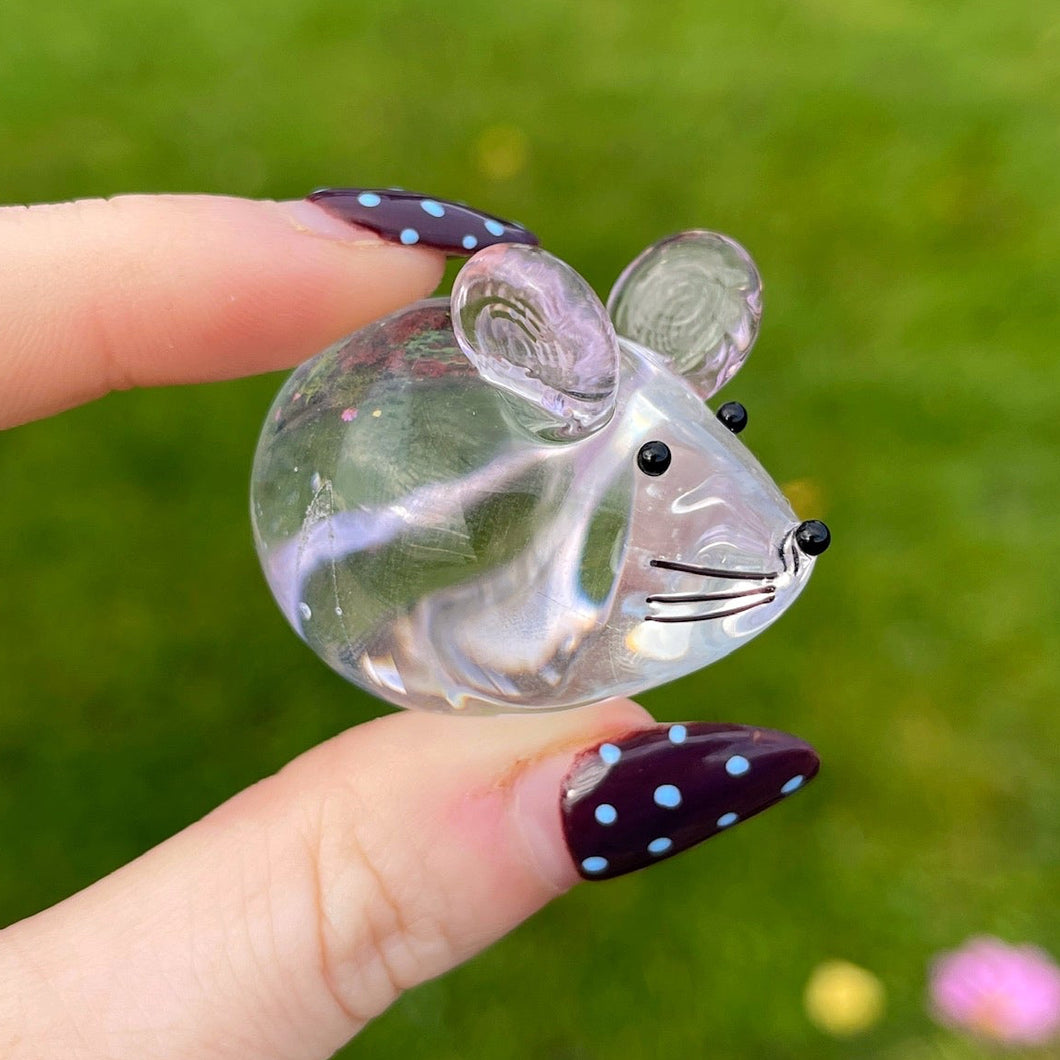 Handblown Glass Little Mouse