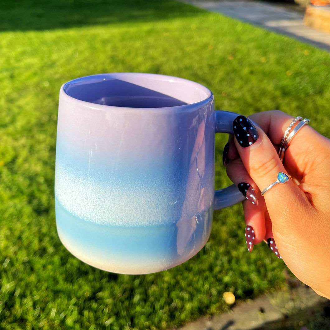 Mojave Glaze Powdered Lilac And Blue Mug