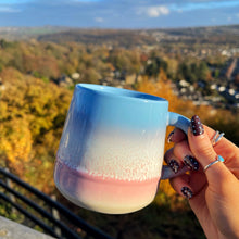 Mojave Glaze Powder Blue And Pink Mug