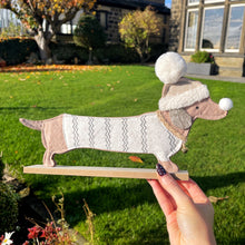 Felt Christmas Dachshund Decoration