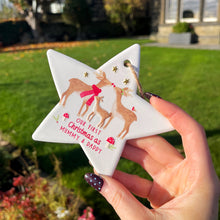 Christmas Ceramic Hanging Star For New Parents