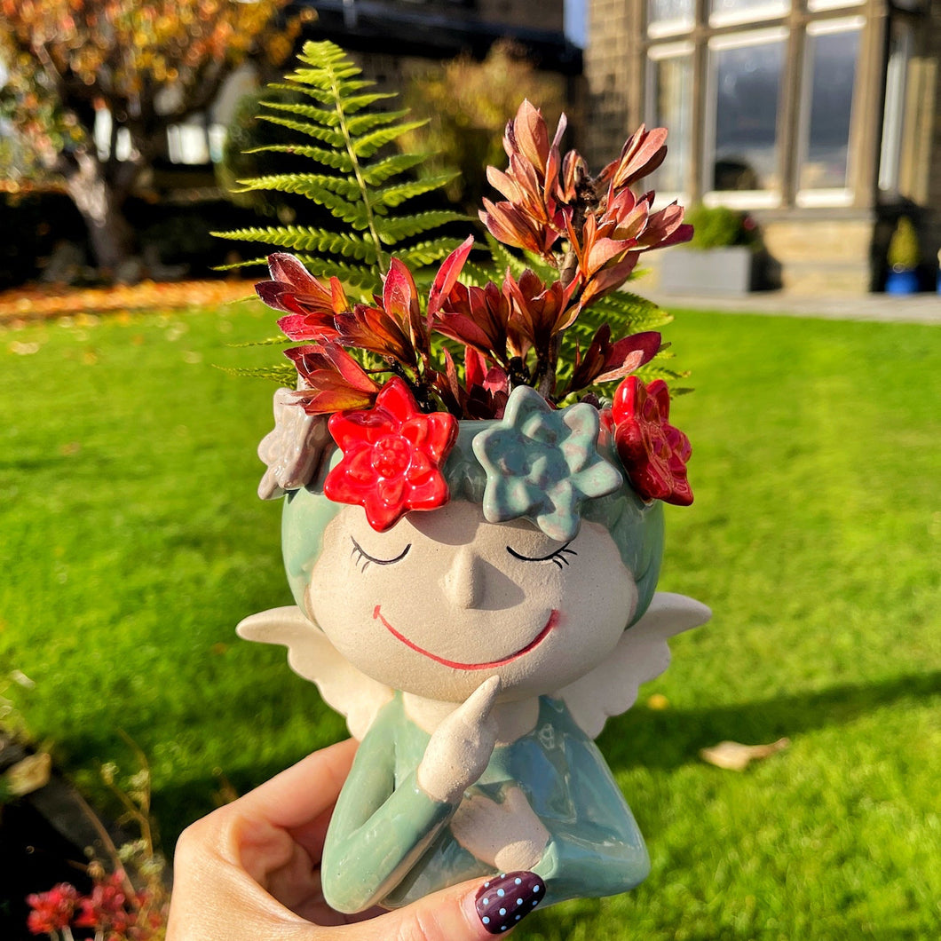 Silent Angel Ceramic Planter