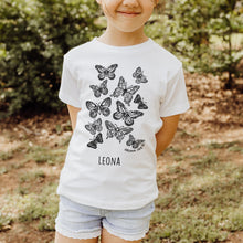 Butterflies T-Shirt Personalised To Colour in