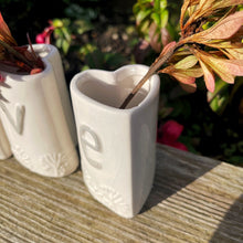 Love Heart Ceramic Vase Set