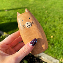 Wooden Family Of Three Cats