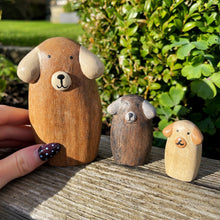 Wooden Family Of Three Dogs