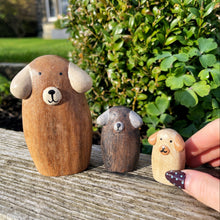 Wooden Family Of Three Dogs