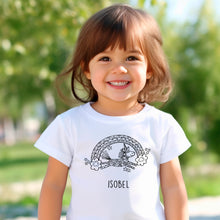 Unicorn Rainbow T-Shirt Personalised To Colour in