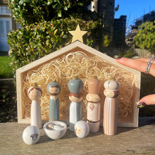 Wooden Handmade Nativity Scene