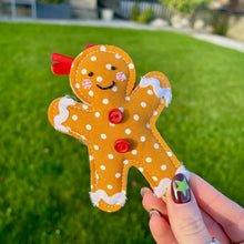 Christmas Fabric Gingerbread Man Hanging Decoration